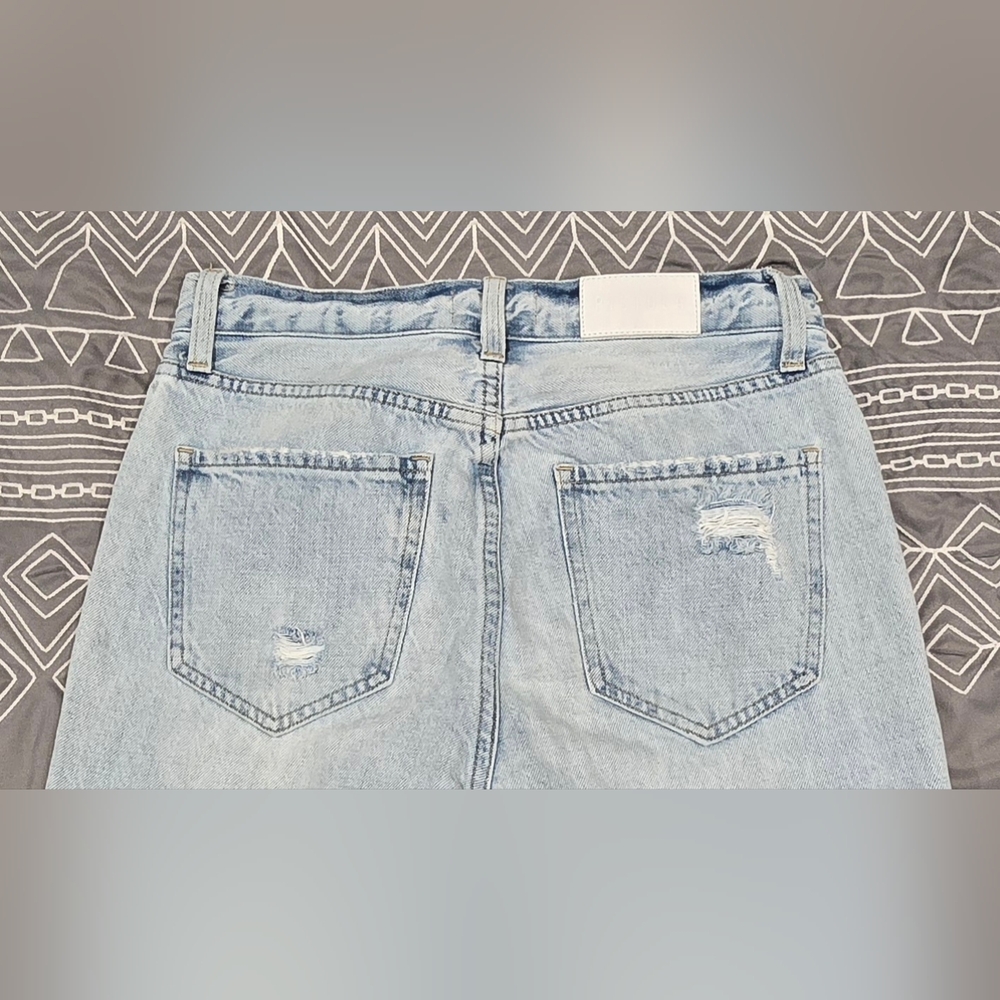 Pistola Cassie Super High Rise Straight Leg Distressed Jeans Size 26 - Picture 4 of 9